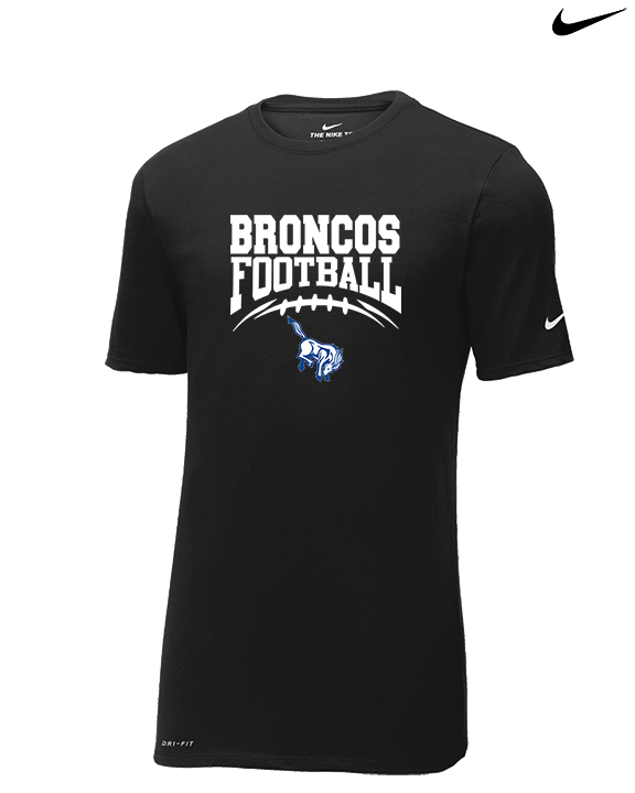 Bishop HS Football School Football - Mens Nike Cotton Poly Tee