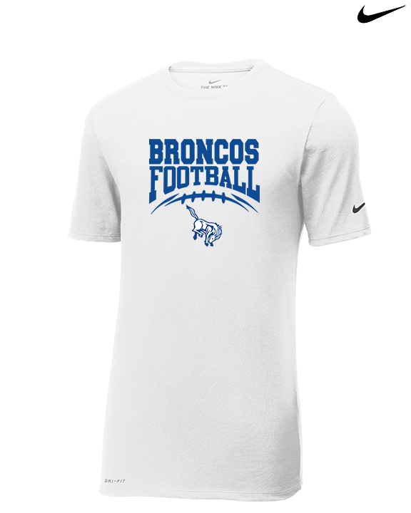 Bishop HS Football School Football - Mens Nike Cotton Poly Tee