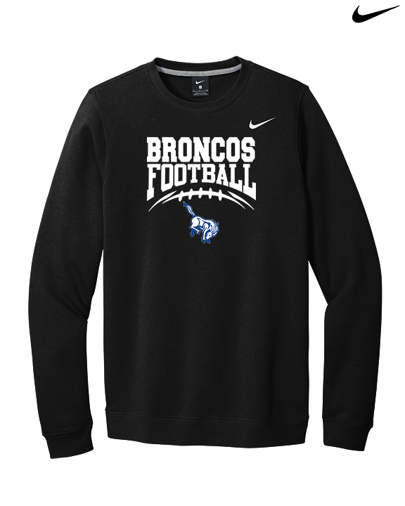 Bishop HS Football School Football - Mens Nike Crewneck