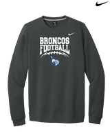 Bishop HS Football School Football - Mens Nike Crewneck