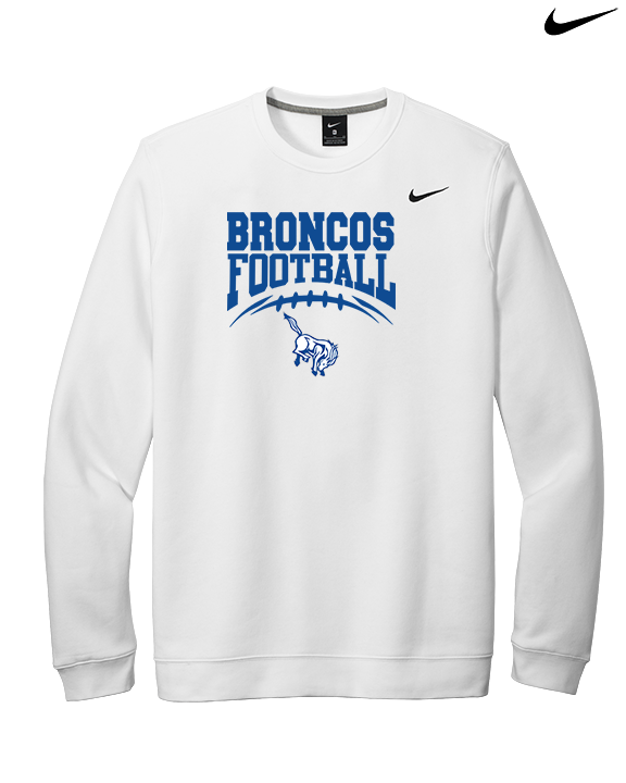 Bishop HS Football School Football - Mens Nike Crewneck