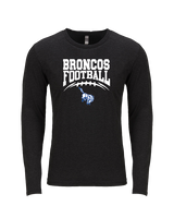 Bishop HS Football School Football - Tri-Blend Long Sleeve