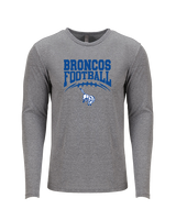 Bishop HS Football School Football - Tri-Blend Long Sleeve