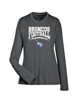 Bishop HS Football School Football - Womens Performance Longsleeve