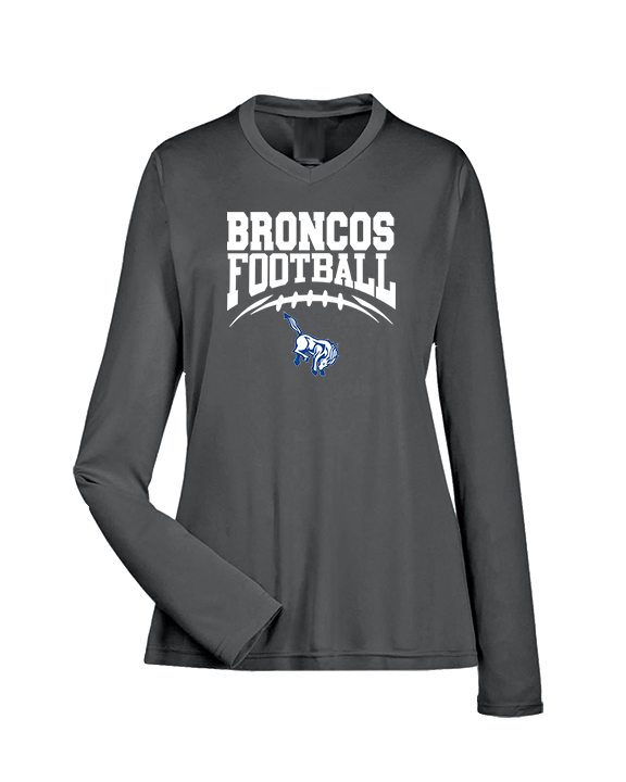 Bishop HS Football School Football - Womens Performance Longsleeve