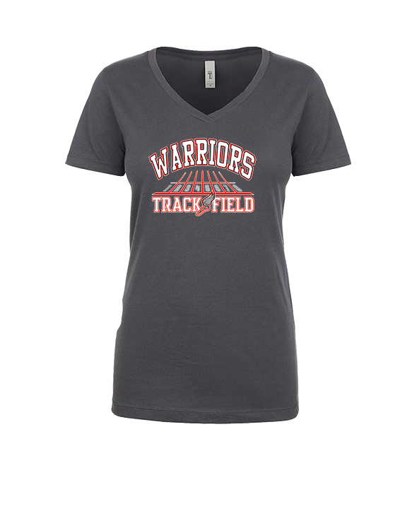 Black Hawk HS Track & Field Lanes - Womens V-Neck