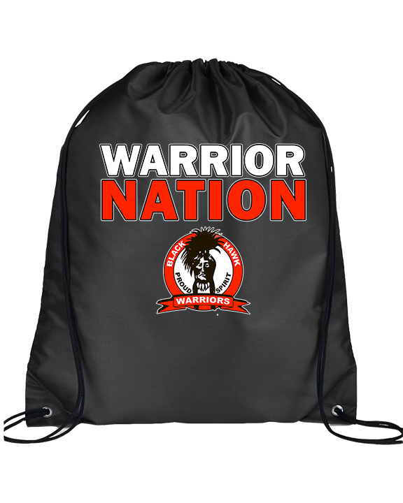 Black Hawk HS Track & Field Nation - Drawstring Bag
