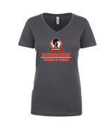 Black Hawk HS Track & Field Split - Womens Vneck