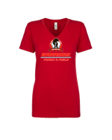 Black Hawk HS Track & Field Split - Womens Vneck