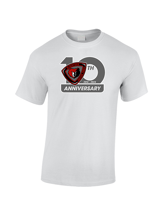 Blackford JR SR HS Athletics Logo 10th Anniversary - Cotton T-Shirt