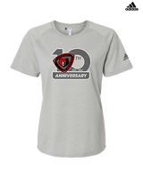 Blackford JR SR HS Athletics Logo 10th Anniversary - Womens Adidas Performance Shirt