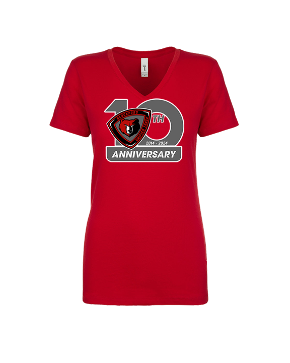 Blackford JR SR HS Athletics Logo 10th Anniversary - Womens Vneck