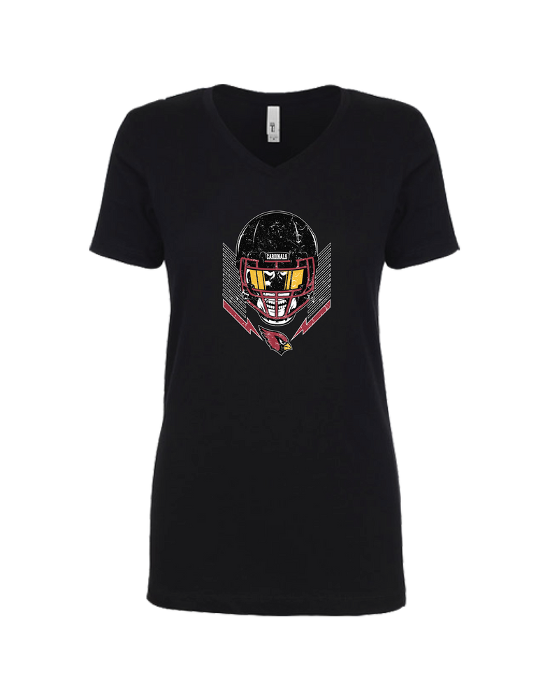 Plainfield Blast Skull - Womens V-Neck