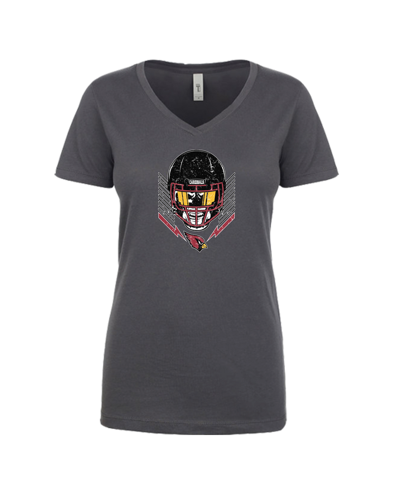 Plainfield Blast Skull - Womens V-Neck