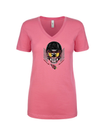 Plainfield Blast Skull - Womens V-Neck