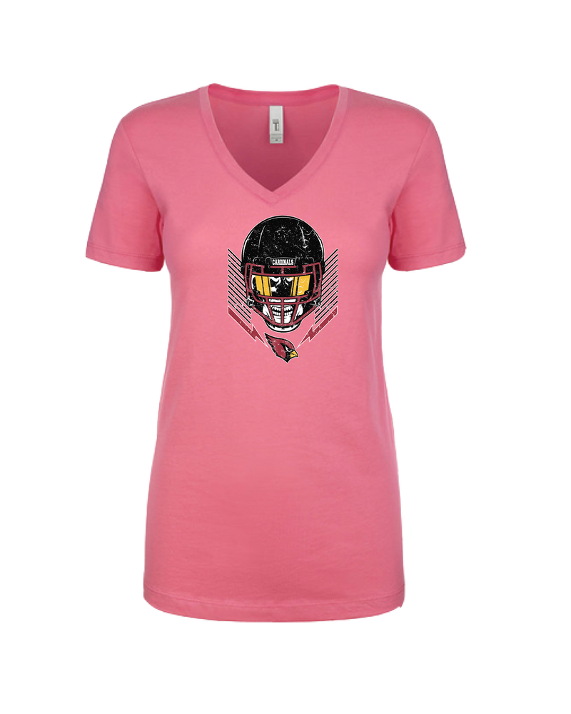 Plainfield Blast Skull - Womens V-Neck