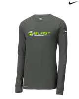 Blast Athletics Logo - Mens Nike Longsleeve