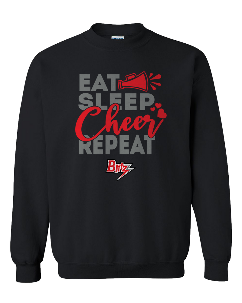 Chicago Blitz Eat, Sleep, Cheer - Crewneck Sweatshirt