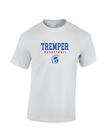 Tremper HS Girls Basketball Block - Cotton T-Shirt