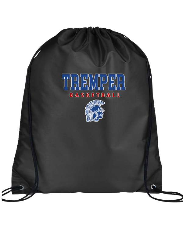 Tremper HS Girls Basketball Block - Drawstring Bag