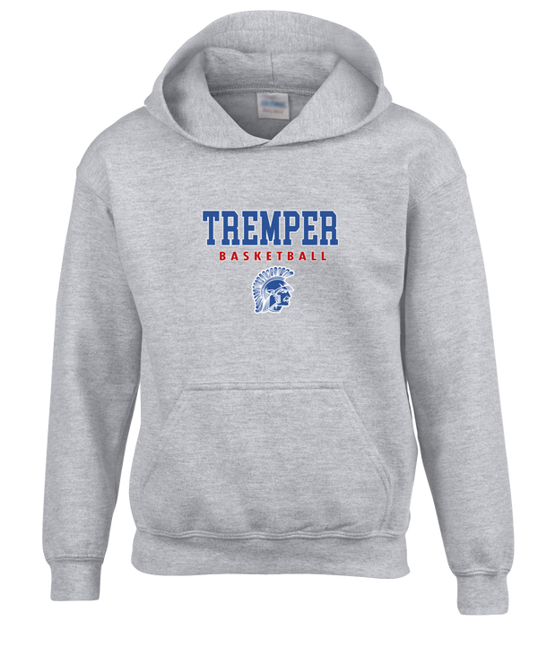 Tremper HS Girls Basketball Block - Cotton Hoodie