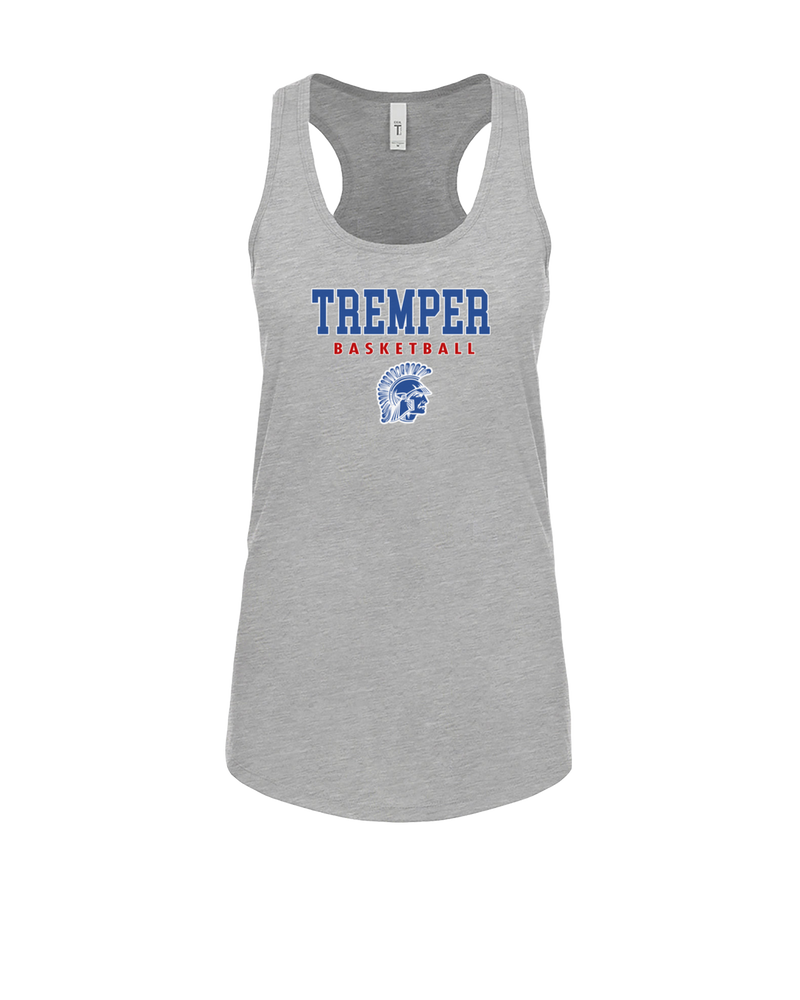 Tremper HS Girls Basketball Block - Womens Tank Top