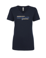 Bluefield State Womens Basketball Bold - Womens V-Neck