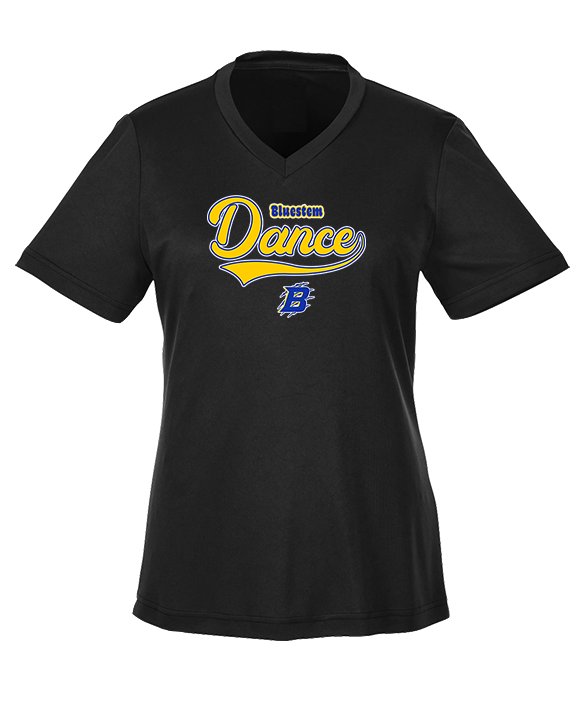 Bluestem HS Dance Cheer Banner - Womens Performance Shirt