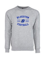 Bluestem HS Football Curve - Crewneck Sweatshirt
