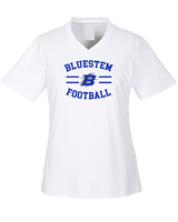 Bluestem HS Football Curve - Womens Performance Shirt