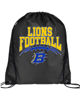 Bluestem HS Football Football Design - Drawstring Bag