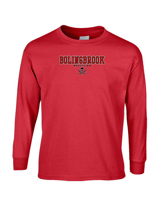 Bolingbrook HS Wrestling Block - Cotton Longsleeve