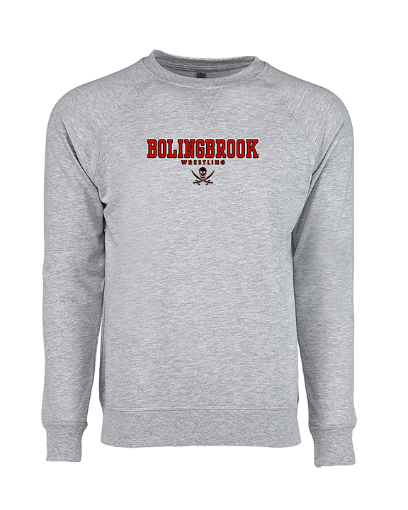 Bolingbrook HS Wrestling Block - Crewneck Sweatshirt