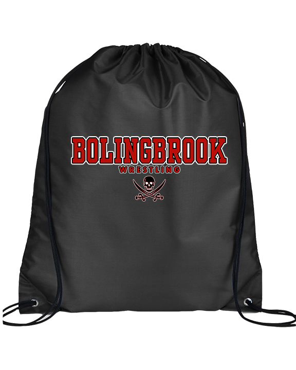Bolingbrook HS Wrestling Block - Drawstring Bag