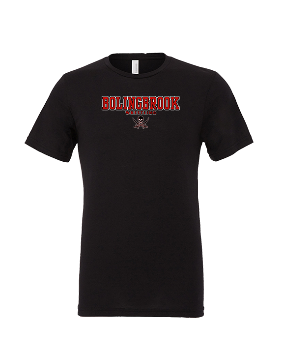Bolingbrook HS Wrestling Block - Tri-Blend Shirt