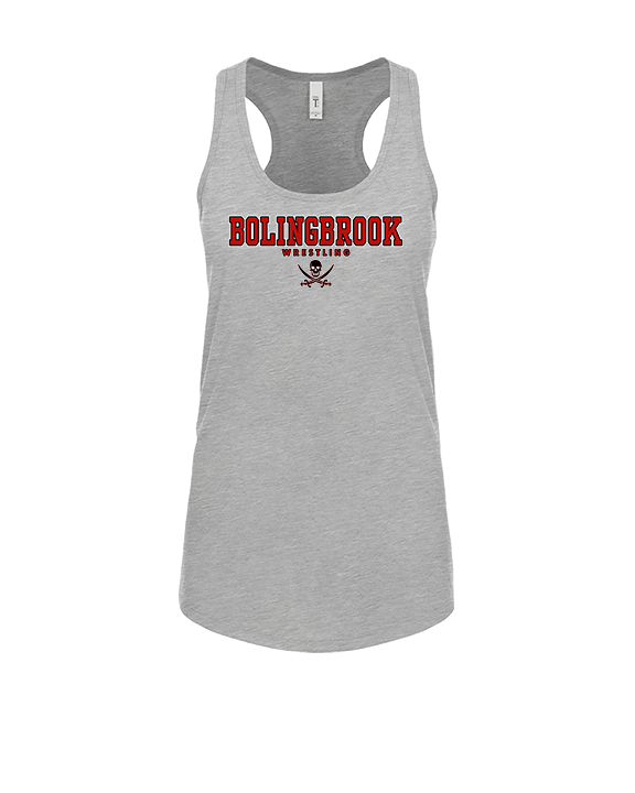 Bolingbrook HS Wrestling Block - Womens Tank Top
