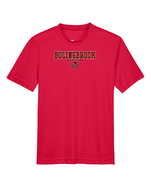 Bolingbrook HS Wrestling Block - Youth Performance Shirt