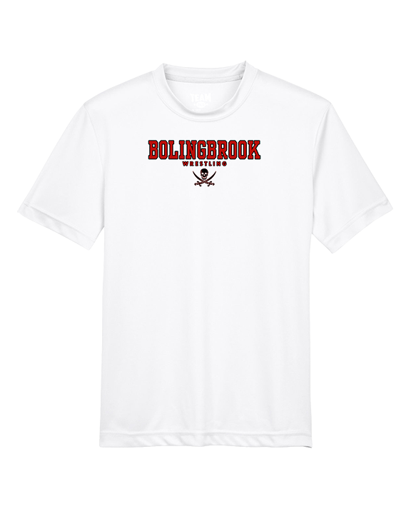 Bolingbrook HS Wrestling Block - Youth Performance Shirt