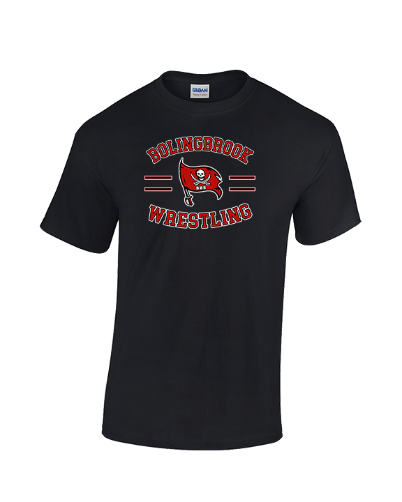 Bolingbrook HS Wrestling Curve - Cotton T-Shirt