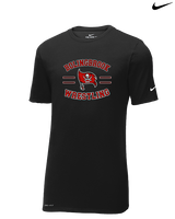 Bolingbrook HS Wrestling Curve - Mens Nike Cotton Poly Tee