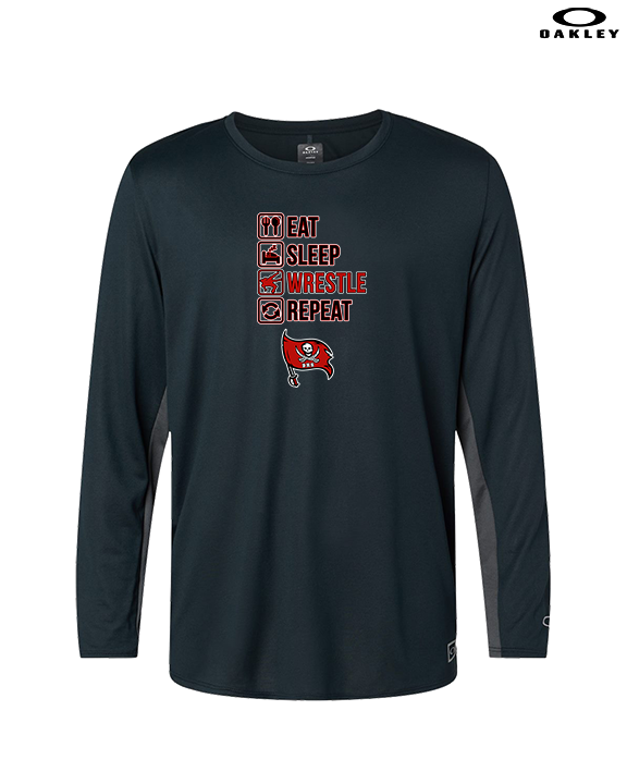 Bolingbrook HS Wrestling Eat Sleep Wrestle - Mens Oakley Longsleeve