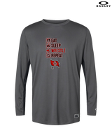 Bolingbrook HS Wrestling Eat Sleep Wrestle - Mens Oakley Longsleeve