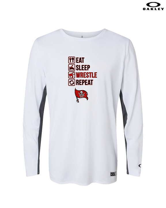 Bolingbrook HS Wrestling Eat Sleep Wrestle - Mens Oakley Longsleeve