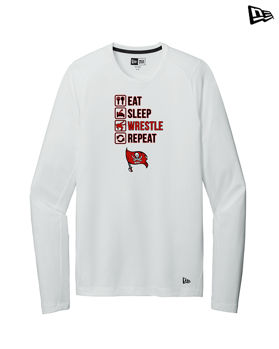 Bolingbrook HS Wrestling Eat Sleep Wrestle - New Era Performance Long Sleeve