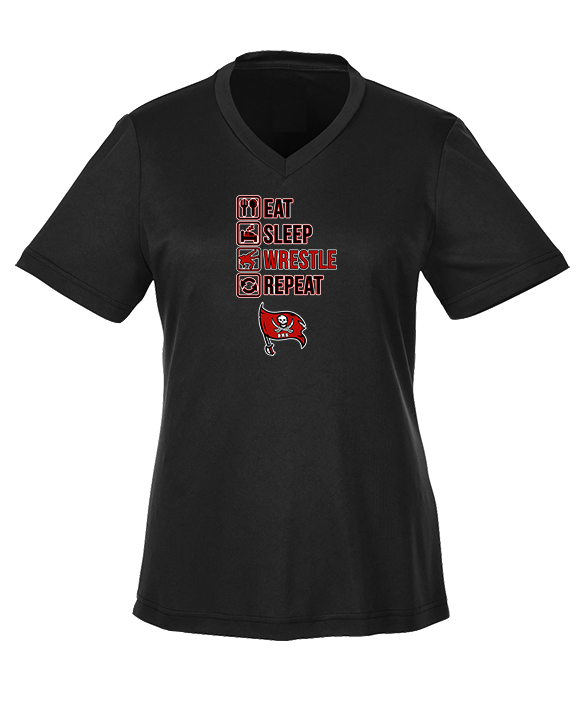 Bolingbrook HS Wrestling Eat Sleep Wrestle - Womens Performance Shirt