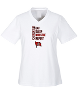 Bolingbrook HS Wrestling Eat Sleep Wrestle - Womens Performance Shirt