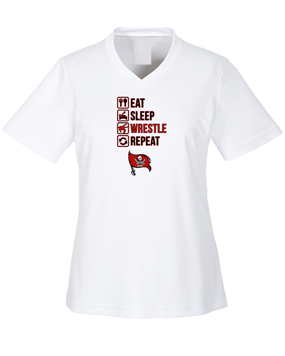 Bolingbrook HS Wrestling Eat Sleep Wrestle - Womens Performance Shirt