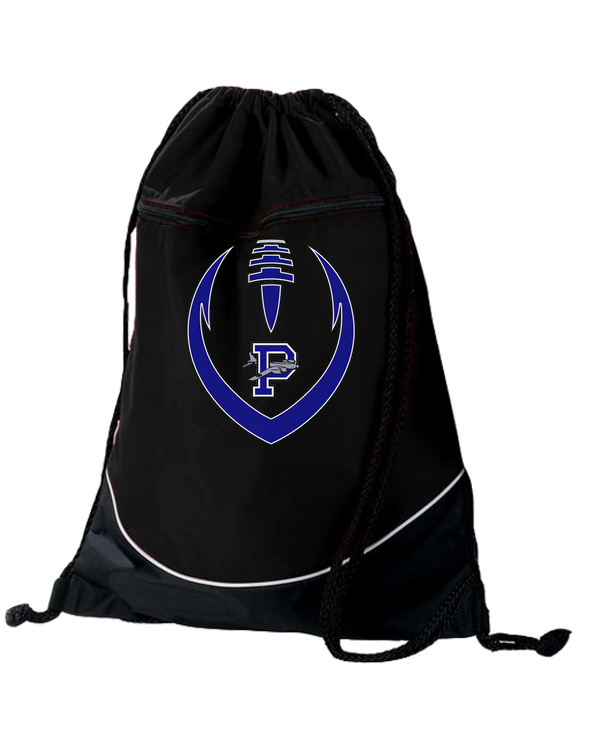 Palmerton Full Football- Two Tone Drawstring Bag