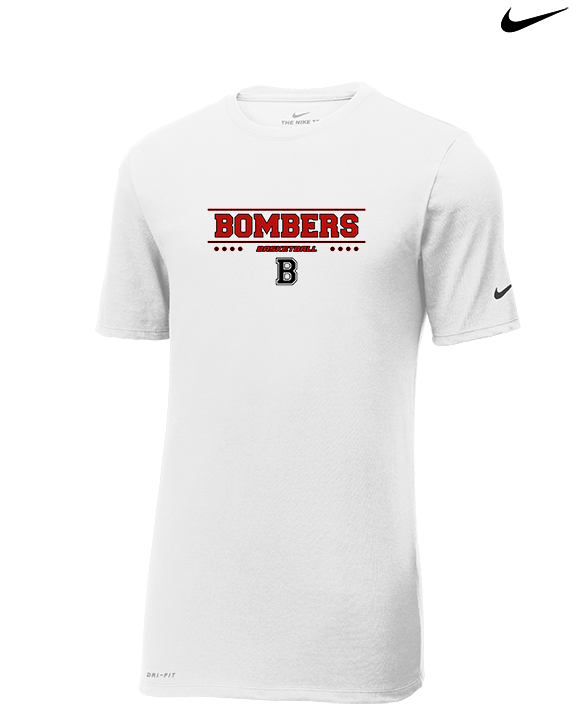 Boonton HS Boys Basketball Border - Mens Nike Cotton Poly Tee