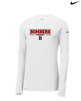Boonton HS Boys Basketball Border - Mens Nike Longsleeve